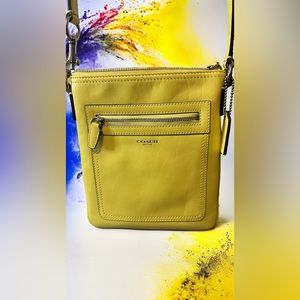 EUC COACH Canary Yellow Crossbody